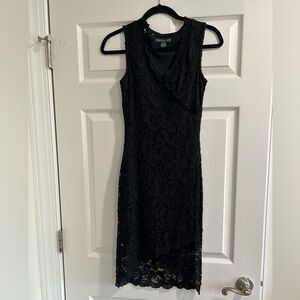 Suzy Shier black lace dress